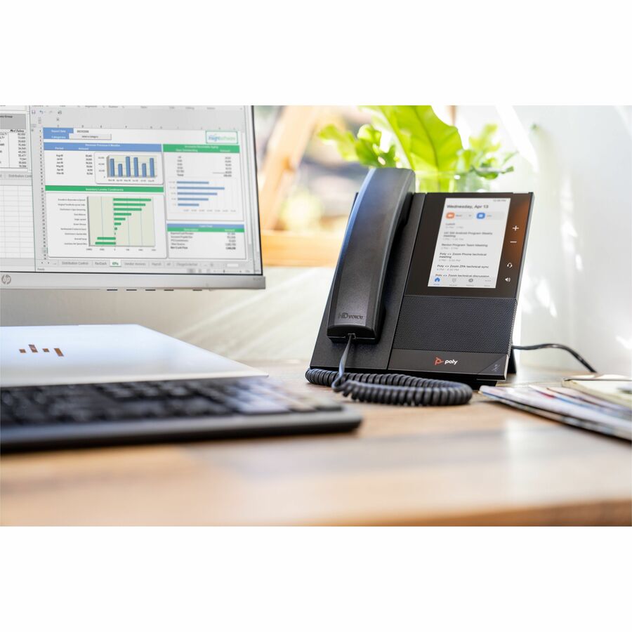 Alternate-Image6 Image for Poly CCX 505 IP Phone - Corded - Corded/Cordless - Wi-Fi, Bluetooth - Desktop, Wall Mountable - Black