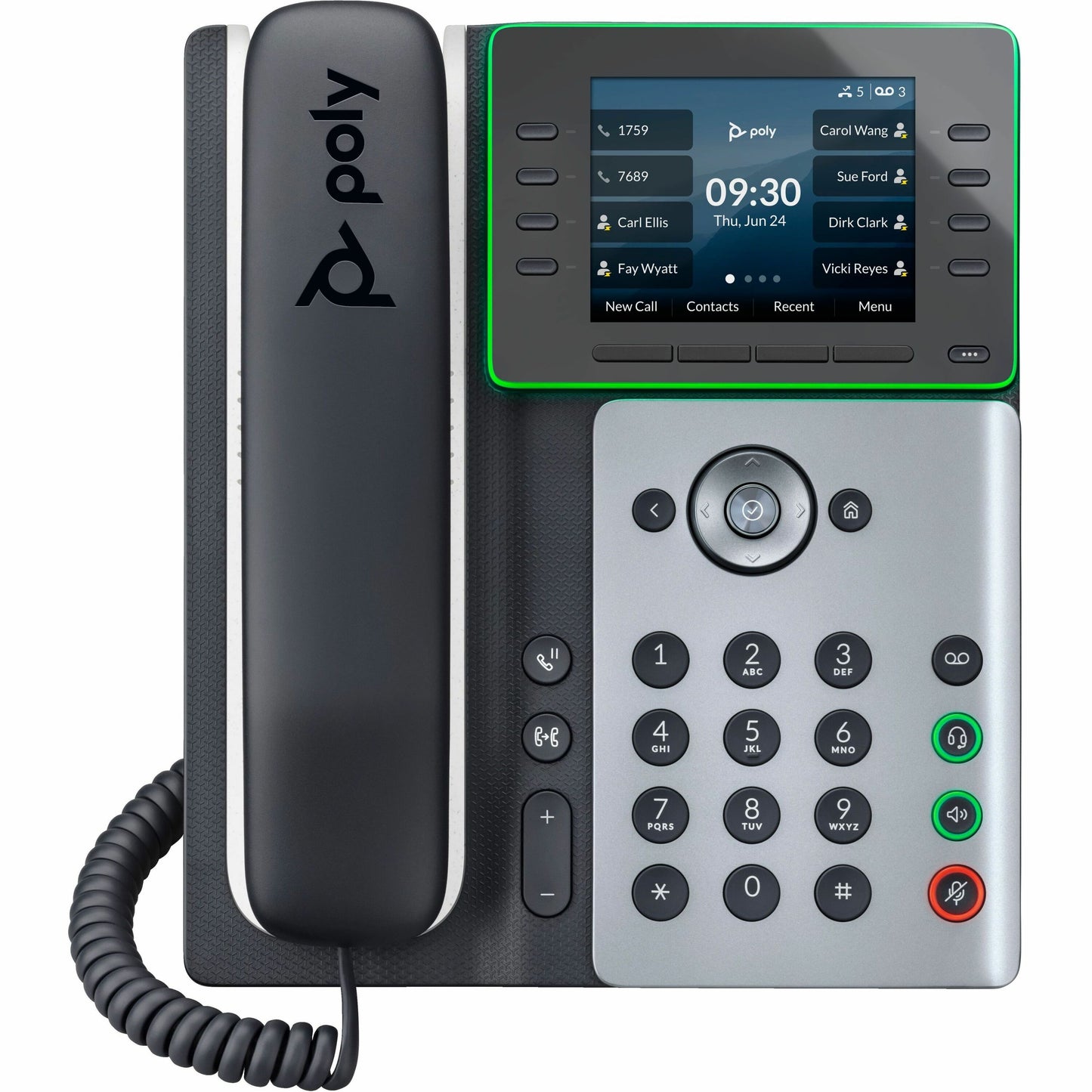 Main Image for Poly Edge E320 IP Phone - Corded - Corded/Cordless - Bluetooth, NFC - 3 Multiple Conferencing - Desktop, Wall Mountable - White, Midnight Blue