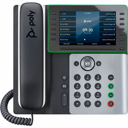Front Image for Poly Edge E550 IP Phone - Corded - Corded - NFC, Wi-Fi, Bluetooth - Desktop