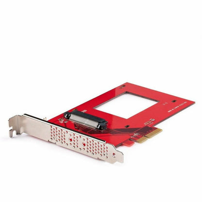 Main Image for StarTech.com U.3 to PCIe Adapter Card, PCIe 4.0 x4 Adapter For 2.5" U.3 NVMe SSDs, SFF-TA-1001 PCI Express Add-in Card, TAA Compliant\n