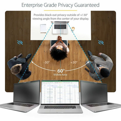 Alternate-Image1 Image for StarTech.com 14-inch MacBook Pro 21/23 Laptop Privacy Screen, Anti-Glare Privacy Filter w/51% Blue Light Reduction, Matte/Glossy Sides