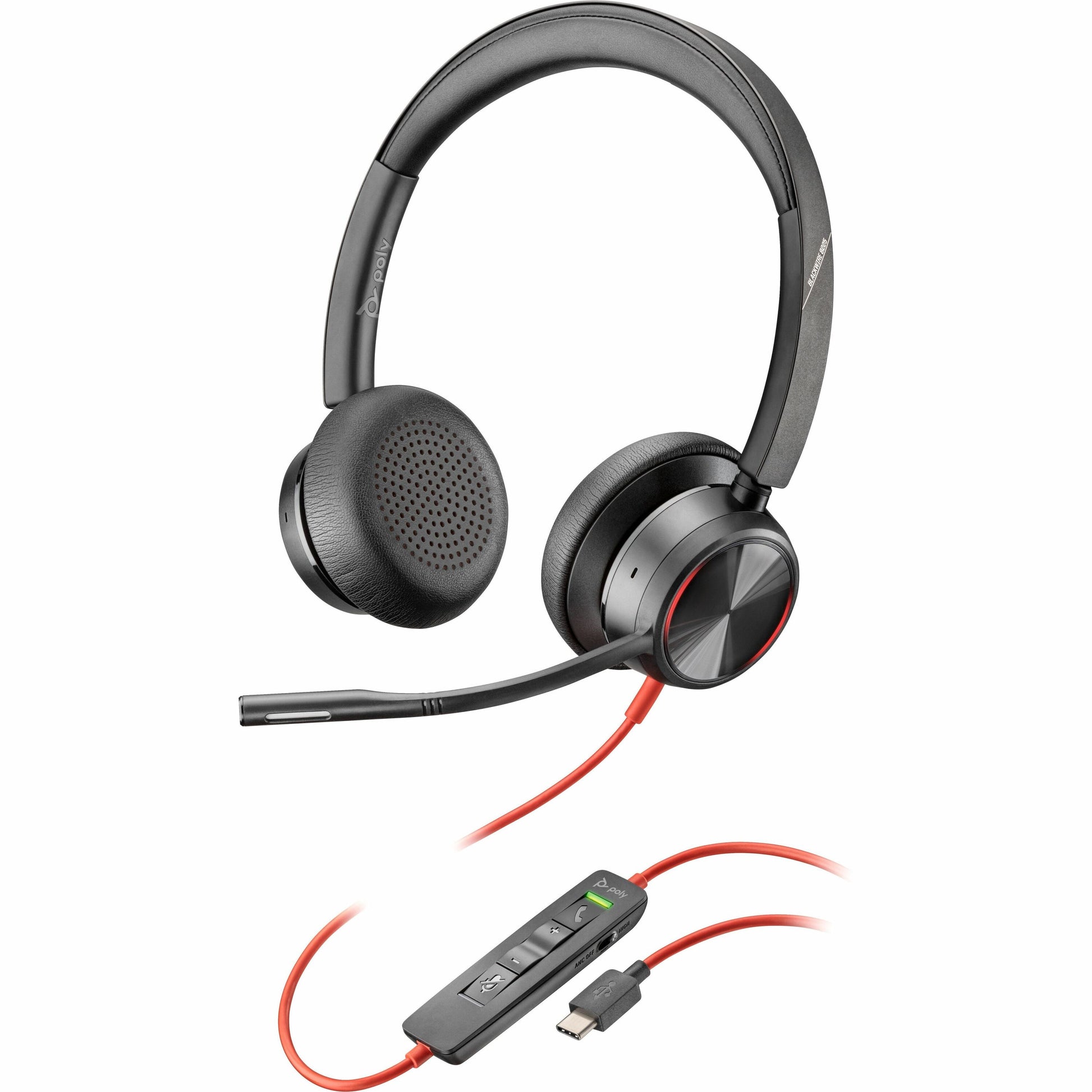 Main Image for Poly Blackwire 8225 Headset +USB-C/A Adapter TAA