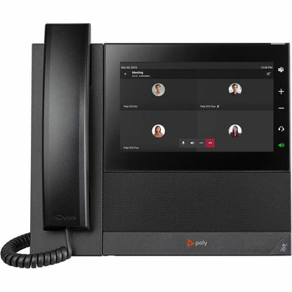 Alternate-Image5 Image for Poly CCX 600 IP Phone - Corded - Corded/Cordless - Wi-Fi, Bluetooth - Desktop - Black