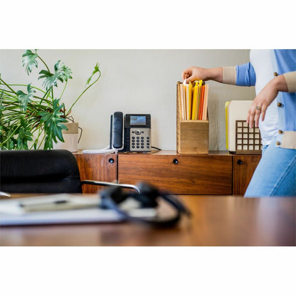 Alternate-Image4 Image for Poly Edge E350 IP Phone - Corded - Corded/Cordless - Wi-Fi, Bluetooth - Desktop, Wall Mountable - Black