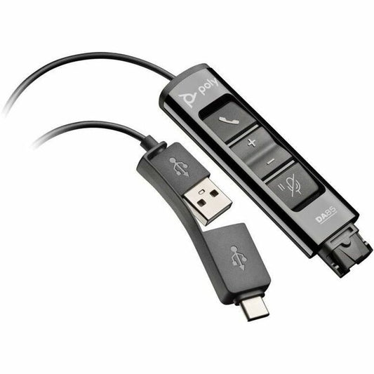 Main Image for Poly DA85 USB to QD Black Adapter TAA