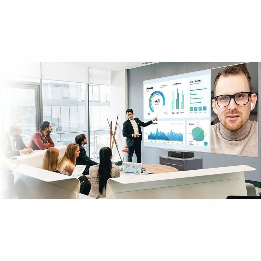 Alternate-Image6 Image for Epson PowerLite 815E Short Throw 3LCD Projector - 16:9 - Wall Mountable - Black