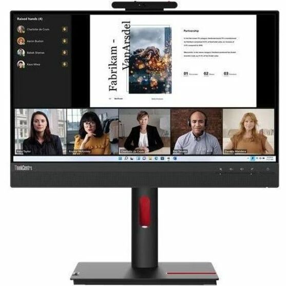 Front Image for Lenovo ThinkCentre Tiny-In-One 22 Gen 5 22" Class Webcam Full HD LED Monitor - 16:9 - Black