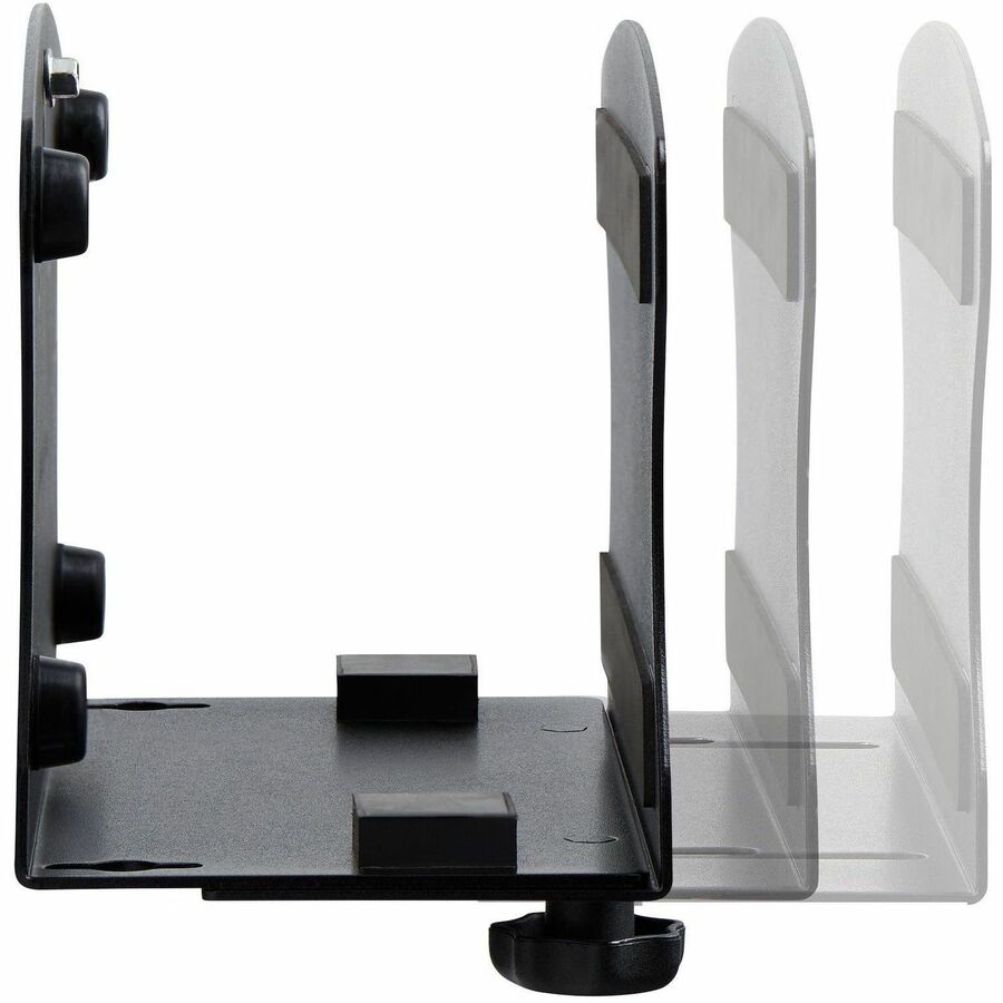 Alternate-Image1 Image for StarTech.com PC Wall Mount Bracket, For Desktop Computers Up To 40lb, Toolless Width Adjustment 1.9-7.8in (50-200mm), CPU Tower/Case Shelf