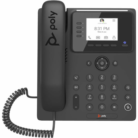 Main Image for Poly CCX 350 IP Phone - Corded - Corded - Desktop, Wall Mountable - Black