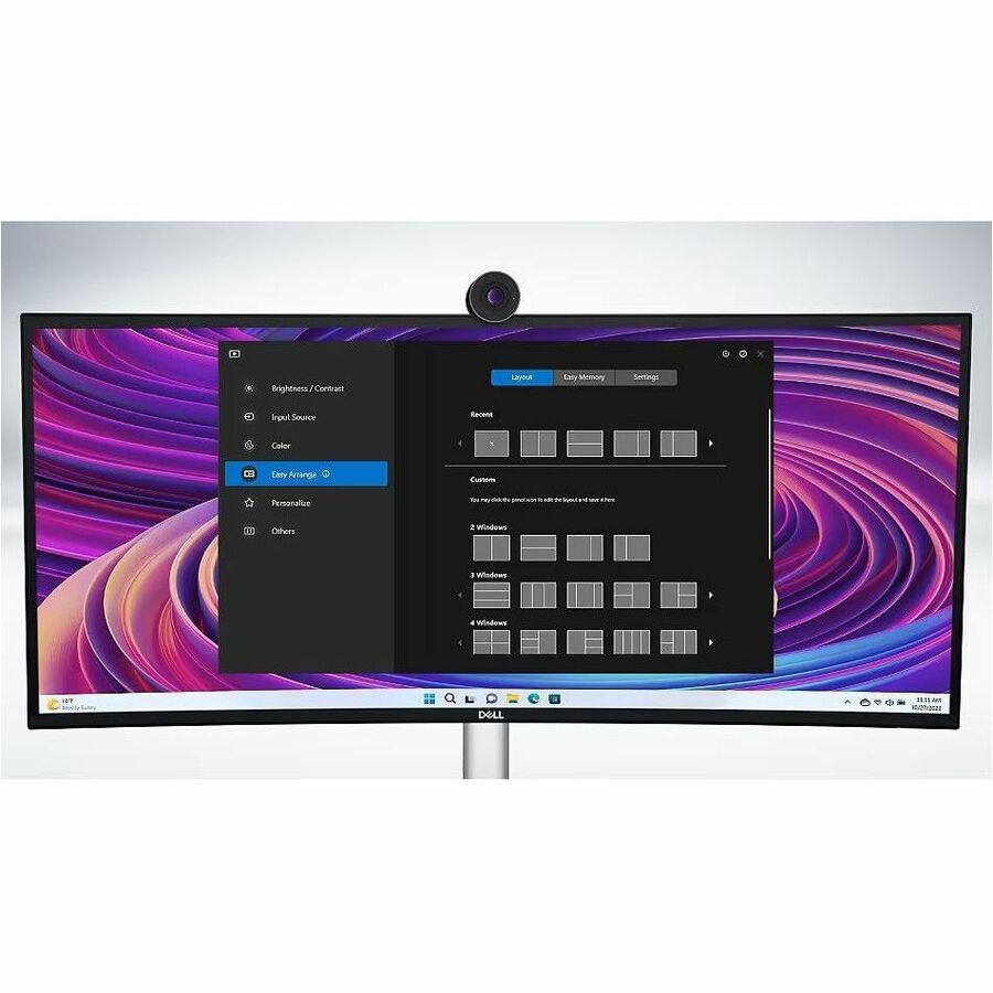 Alternate-Image1 Image for Dell UltraSharp U3824DW 38" Class WQHD+ Curved Screen LED Monitor - 21:9 - Black, Silver