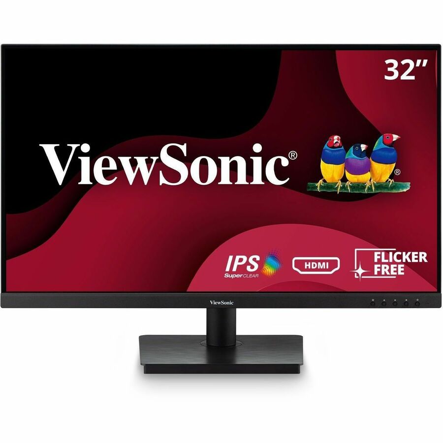 Front Image for ViewSonic VA3209M 32 Inch 1080p Monitor, IPS Display with Thin Bezels for Productive Office Setups, Built-in Speakers, Advanced Ergonomics, HDMI, and VGA Inputs