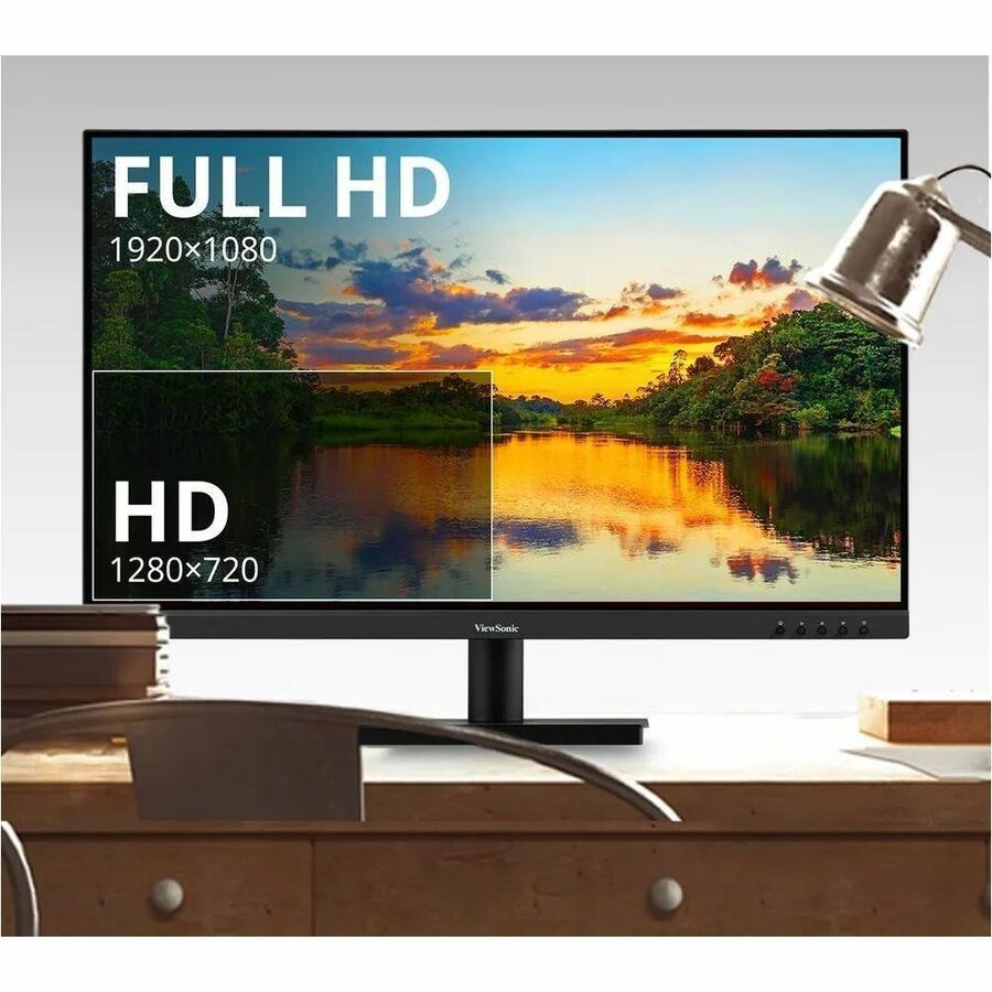 Life-Style Image for ViewSonic VA3209M 32 Inch 1080p Monitor, IPS Display with Thin Bezels for Productive Office Setups, Built-in Speakers, Advanced Ergonomics, HDMI, and VGA Inputs