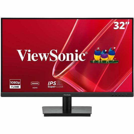 Main Image for ViewSonic VA3209M 32 Inch 1080p Monitor, IPS Display with Thin Bezels for Productive Office Setups, Built-in Speakers, Advanced Ergonomics, HDMI, and VGA Inputs