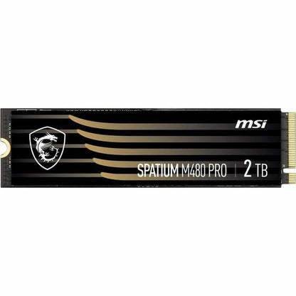 Alternate-Image2 Image for MSI SPATIUM M480 PRO 2 TB Solid State Drive - M.2 2280 Internal - PCI Express NVMe (PCI Express NVMe 4.0 x4)