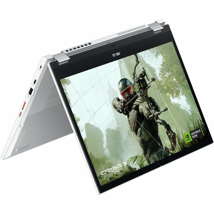 Alternate-Image2 Image for Asus Chromebook Vibe CX34 Flip CX3401 CX3401FBA-DH586T-S 14" Touchscreen Convertible 2 in 1 Chromebook - WUXGA - 144 Hz - Intel Core i5 12th Gen i5-1235U - 8 GB - 256 GB SSD - Pearl White