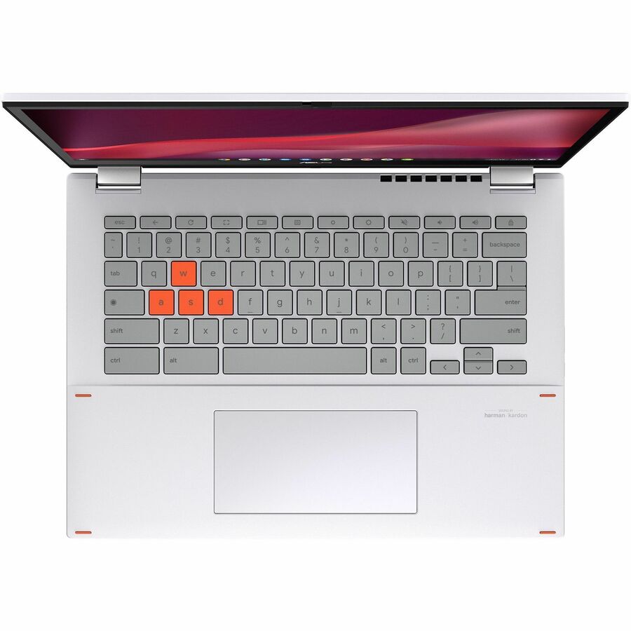 Alternate-Image9 Image for Asus Chromebook Vibe CX34 Flip CX3401 CX3401FBA-DH586T-S 14" Touchscreen Convertible 2 in 1 Chromebook - WUXGA - 144 Hz - Intel Core i5 12th Gen i5-1235U - 8 GB - 256 GB SSD - Pearl White