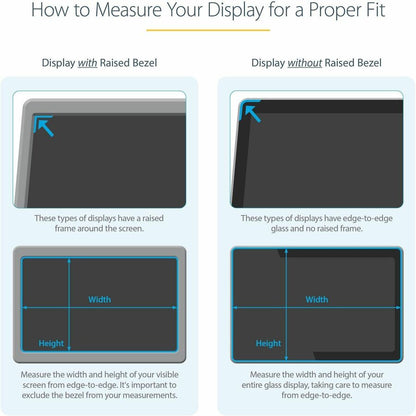 Alternate-Image3 Image for StarTech.com 22-inch 16:9 Computer Monitor Privacy Filter, Anti-Glare Privacy Screen w/51% Blue Light Reduction, +/- 30 deg. View Angle