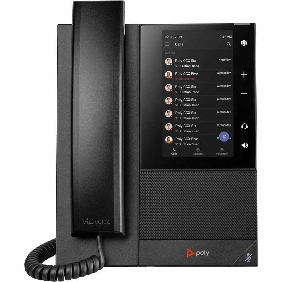 Alternate-Image3 Image for Poly CCX 505 Business Media Phone for Microsoft Teams and PoE-enabled GSA/TAA