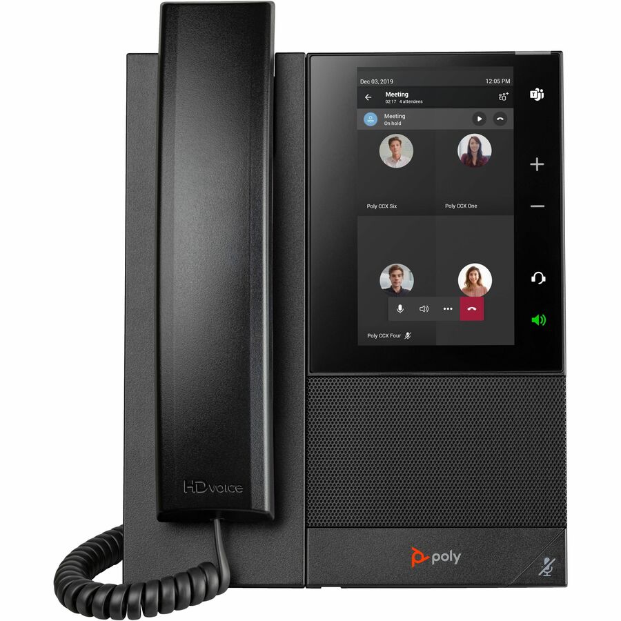 Alternate-Image4 Image for Poly CCX 505 Business Media Phone for Microsoft Teams and PoE-enabled GSA/TAA