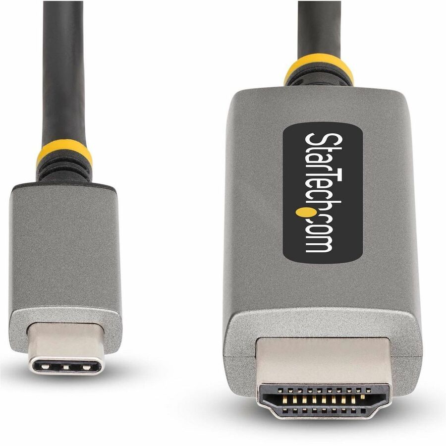 Alternate-Image4 Image for StarTech.com 6ft (2m) USB-C to HDMI Adapter Cable, 8K 60Hz, 4K 144Hz, HDR10, USB Type-C to HDMI 2.1 Converter, USB-C/USB4/TB3/4 Compatible