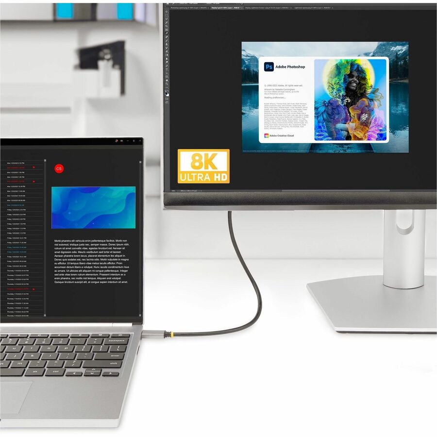 Alternate-Image6 Image for StarTech.com 3ft (1m) USB-C to HDMI Adapter Cable, 8K 60Hz, 4K 144Hz, HDR10, USB Type-C to HDMI 2.1 Converter, USB-C/USB4/TB3/4 Compatible
