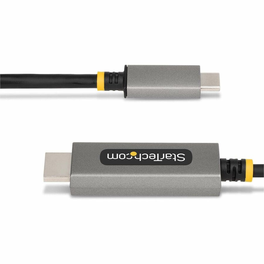 Alternate-Image3 Image for StarTech.com 3ft (1m) USB-C to HDMI Adapter Cable, 8K 60Hz, 4K 144Hz, HDR10, USB Type-C to HDMI 2.1 Converter, USB-C/USB4/TB3/4 Compatible