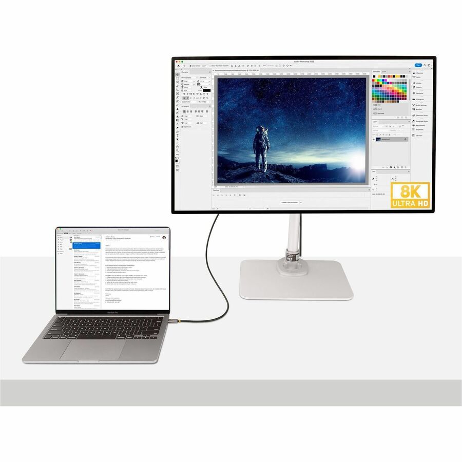 Alternate-Image6 Image for StarTech.com 3ft (1m) USB4 Cable, USB-IF Certified USB-C Cable, 40 Gbps, 100W, 8K 60Hz, Compatible w/Thunderbolt 4/3/USB 3.2, USB Type-C