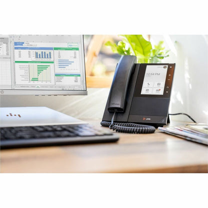Alternate-Image6 Image for Poly CCX 505 IP Phone - Corded - Corded/Cordless - Bluetooth, Wi-Fi - Desktop, Wall Mountable - Black