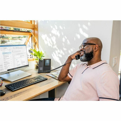 Life-Style Image for Poly CCX 505 IP Phone - Corded - Corded/Cordless - Bluetooth, Wi-Fi - Desktop, Wall Mountable - Black