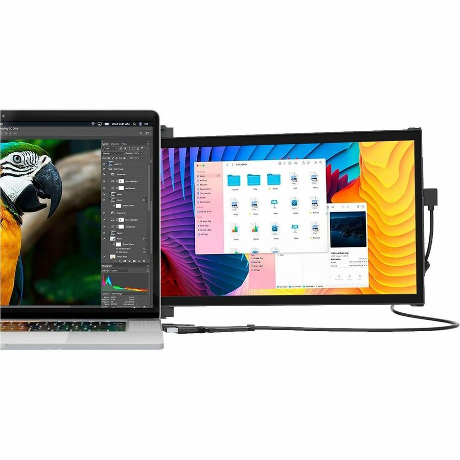 Alternate-Image1 Image for Mobile Pixels DUEX Plus 101-1006P04 13" Class LCD Monitor - Black