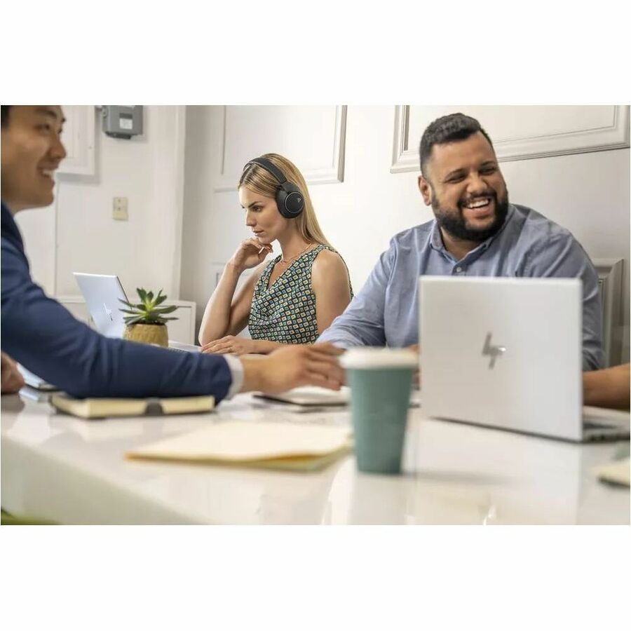 Life-Style Image for Poly Voyager Surround 80 UC Microsoft Teams Certified USB-C Headset +USB-C/A Adapter