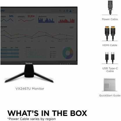 Alternate-Image10 Image for ViewSonic VX2467U 24" Class Full HD LED Monitor - 16:9 - Black