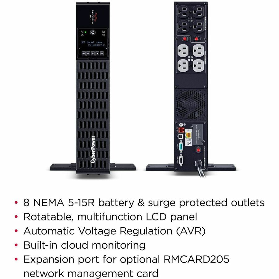 Alternate-Image3 Image for CyberPower PR1000RT2UC Smart App Sinewave UPS Systems