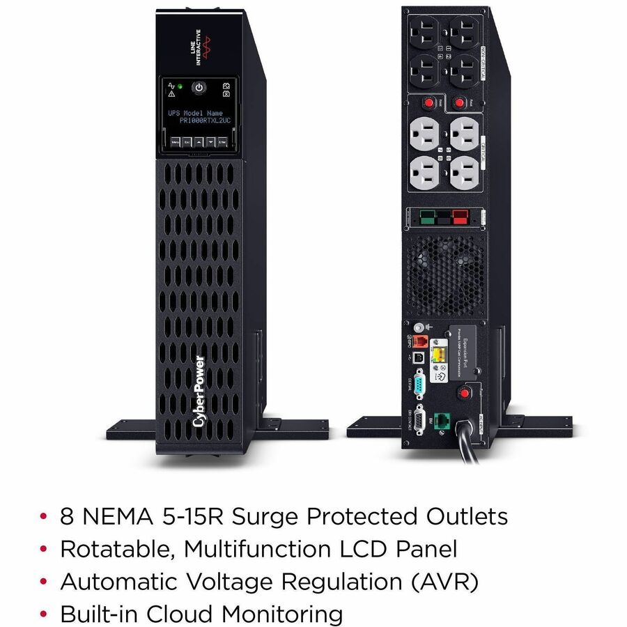 Alternate-Image5 Image for CyberPower PR1000RTXL2UC Smart App Sinewave UPS Systems