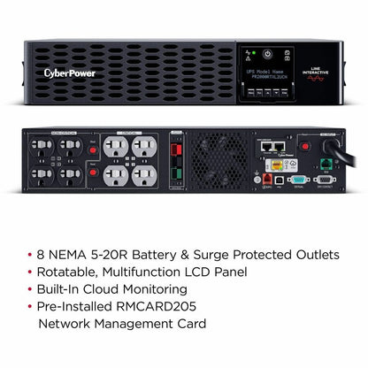 Alternate-Image5 Image for CyberPower PR2000RTXL2UCN Smart App Sinewave UPS Systems