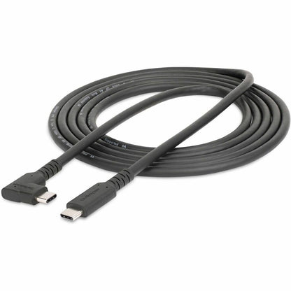 Alternate-Image6 Image for StarTech 6.6ft (2m) USB-C Cable, Right-Angled, USB 5Gbps, 100W (5A) PD, 4K 60Hz DP Alt Mode, Rugged USB C Cord, Thunderbolt Compatible