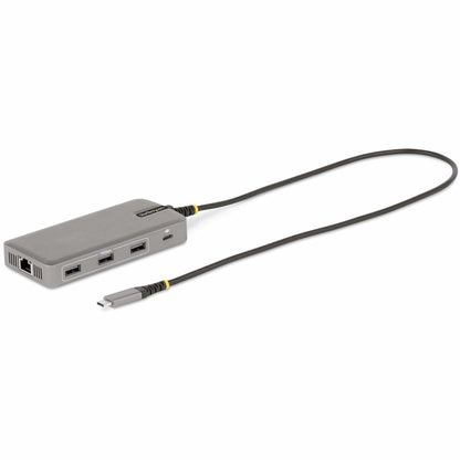 Main Image for StarTech.com USB-C Triple-Monitor Multiport Adapter, HDMI & DisplayPort, 3x 10Gbps USB Hub, PD Pass-Through, GbE, Travel Docking Station
