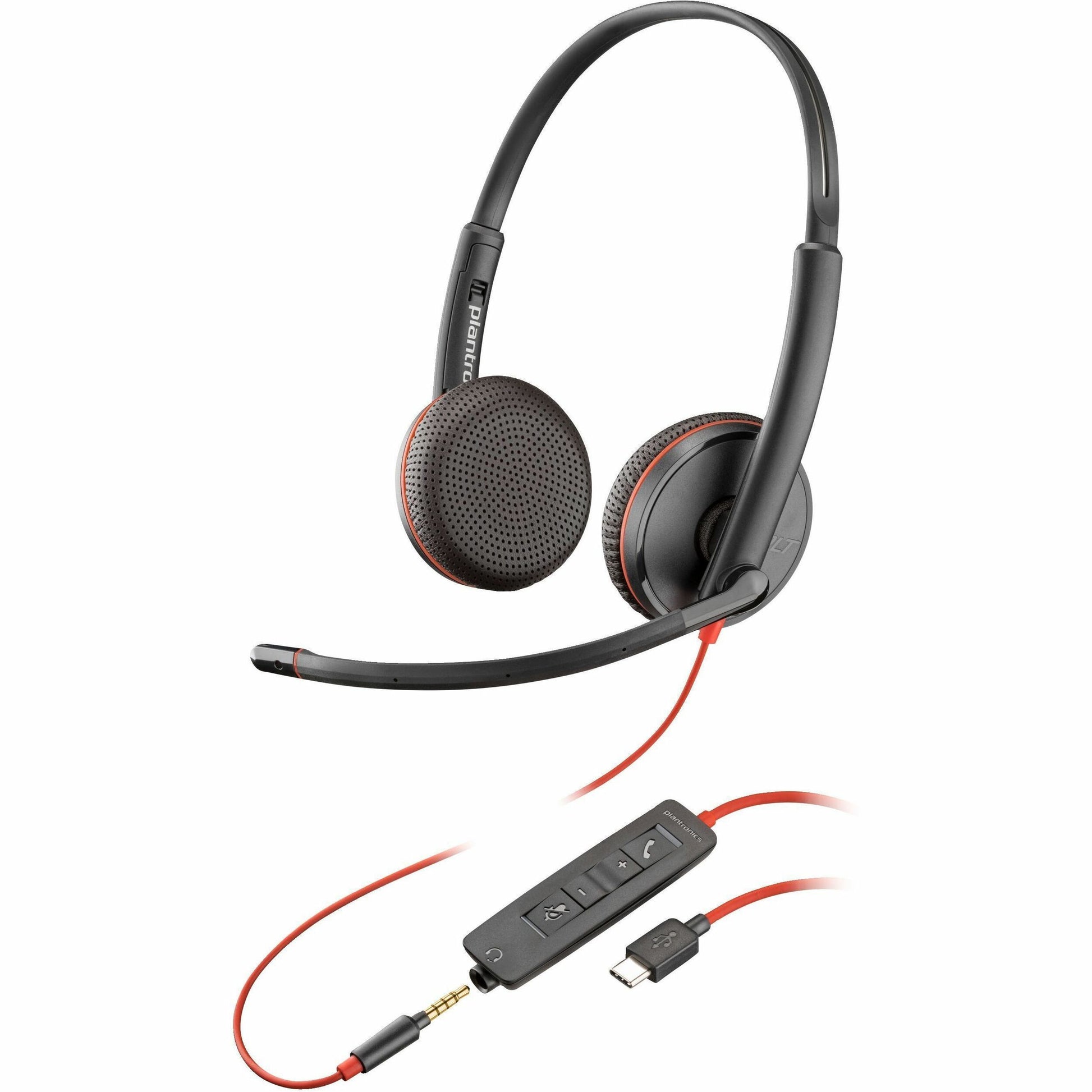 Main Image for Poly Blackwire 3225 Stereo Headset +USB-C/A Adapter TAA