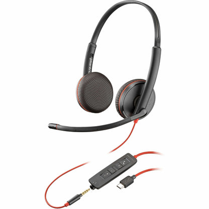 Main Image for Poly Blackwire 3225 Stereo Headset +USB-C/A Adapter TAA