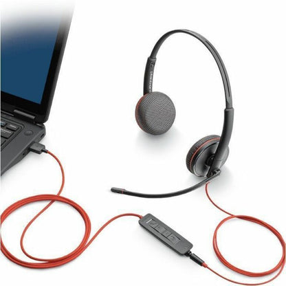 Alternate-Image2 Image for Poly Blackwire 3220 Stereo Headset +USB-C/A Adapter TAA