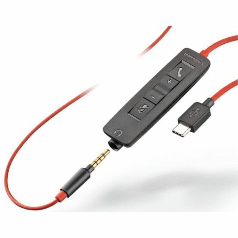 Alternate-Image1 Image for Poly Blackwire 3220 Stereo Headset +USB-C/A Adapter TAA