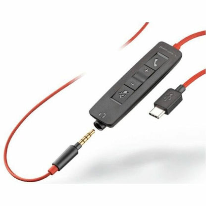 Alternate-Image1 Image for Poly Blackwire 3220 Stereo Headset +USB-C/A Adapter TAA