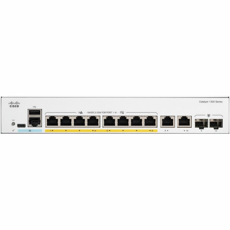 Alternate-Image1 Image for Cisco Catalyst C1300-8P-E-2G Ethernet Switch