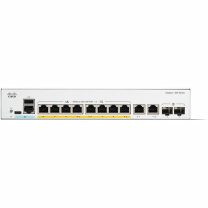 Front Image for Cisco Catalyst C1300-8P-E-2G Ethernet Switch