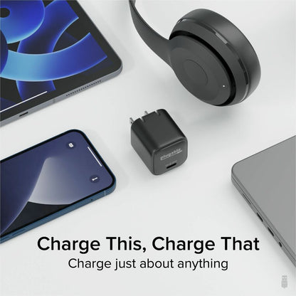 Alternate-Image4 Image for Plugable 30W USB-C GaN Charger - MagSafe-Compatible, Fast Charging for iPhone, iPad, Galaxy & USB-C Devices
