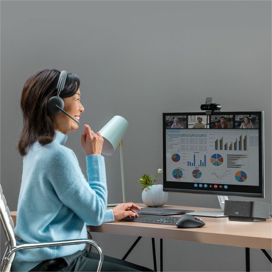 Alternate-Image3 Image for Logitech Zone Wireless 2 Headset, UC, USB-C Receiver with USB-A Adapter