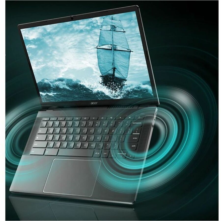 Alternate-Image3 Image for Acer Chromebook Plus 514 CBE574-1T-R8T7 14" Touchscreen Chromebook - WUXGA - 60 Hz - AMD Ryzen 3 7320C - 8 GB - 256 GB SSD - English (US) Keyboard - Iron