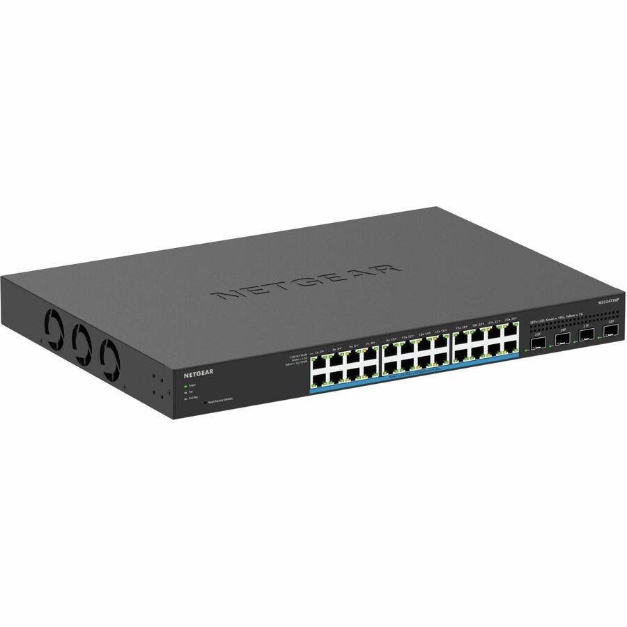 Alternate-Image3 Image for Netgear 24-Port Multi-Gigabit (2.5G) Ethernet Ultra60 PoE++ Smart Switch with 4 SFP+ Ports