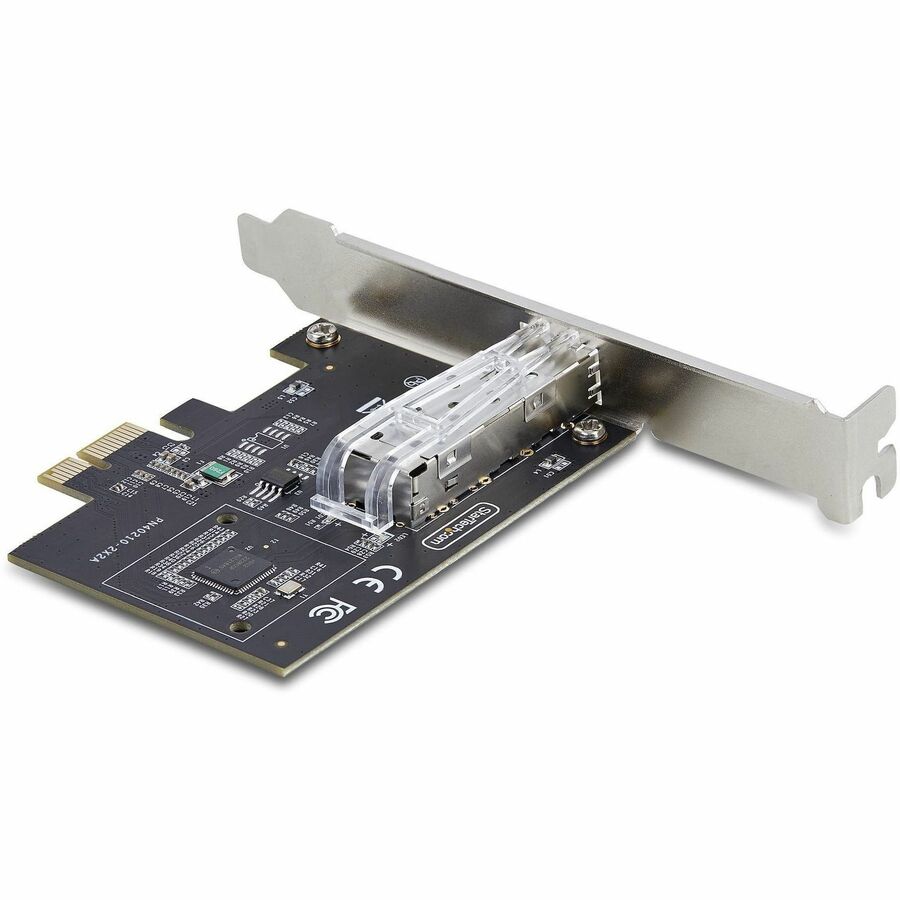Alternate-Image3 Image for StarTech 1-Port GbE SFP Network Card, PCIe 2.1 x1, Intel I210-IS 1GbE Controller, 1000BASE Copper/Fiber Optic, Gigabit Ethernet NIC