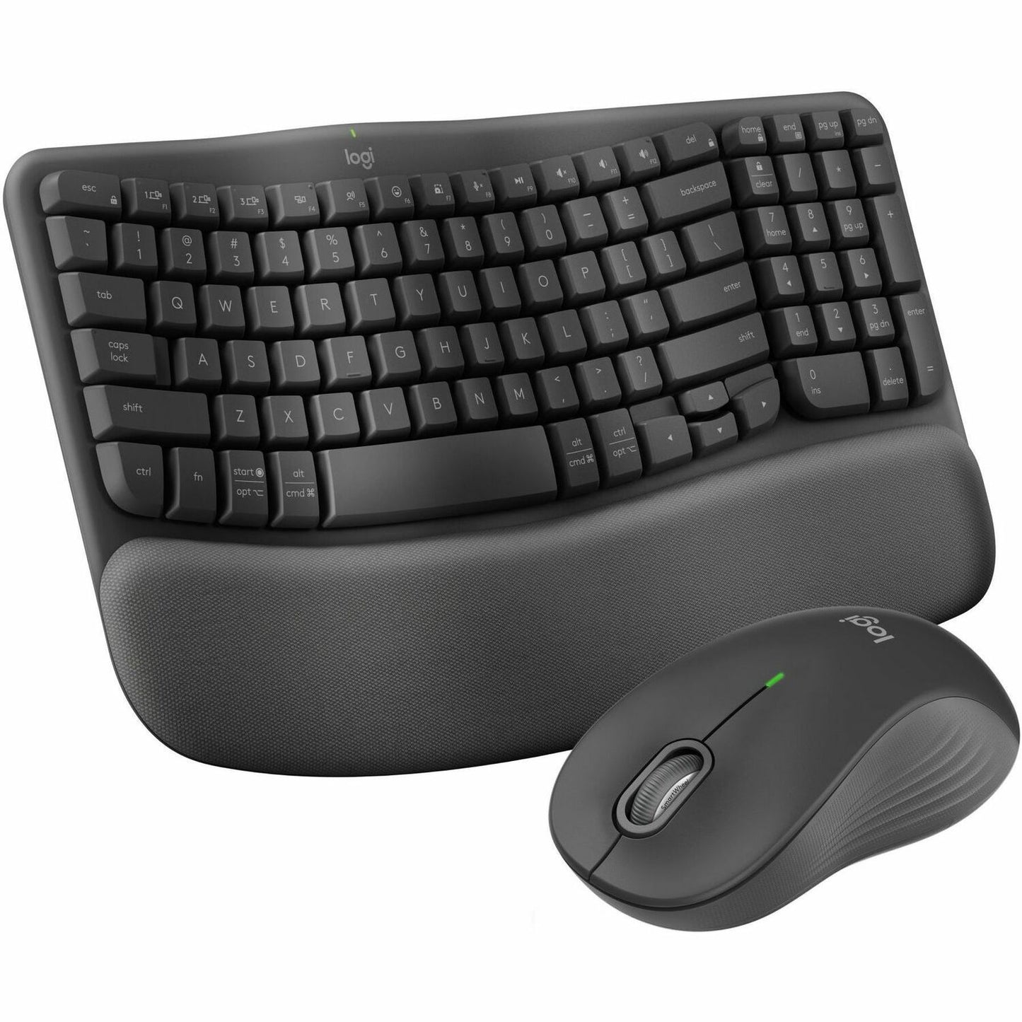Main Image for Logitech Wave Keys MK670 Combo, Wireless Ergonomic Keyboard with Signature M550 L Wireless Mouse, Graphite